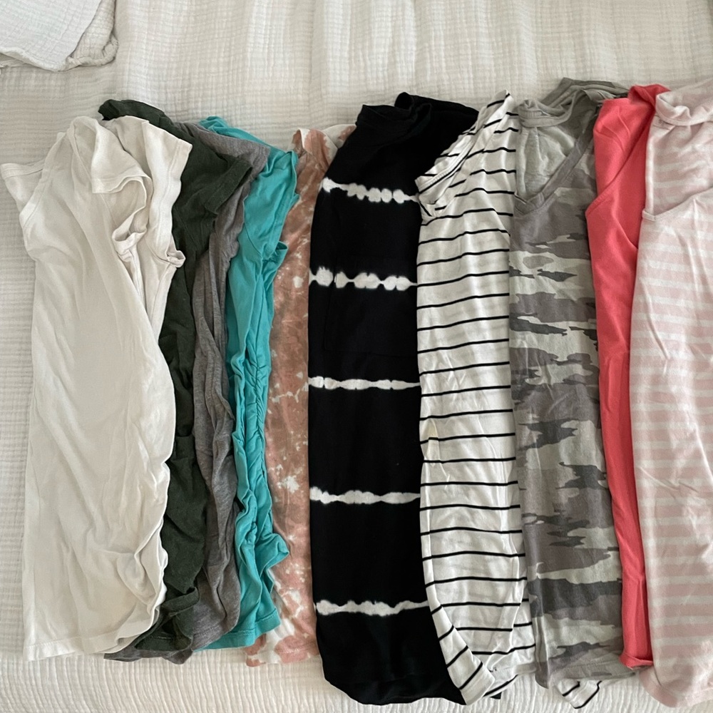 12 maternity shirts